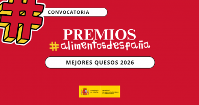 El Ministerio de Agricultura, Pesca y Alimentación convoca el premio Alimentos de España a los mejores quesos 2026